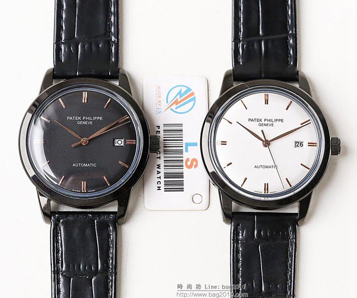 百達翡麗PATEK PHILPPE LS精品 2019春夏季新款 簡約時尚 9015全自動機芯 經典黑 超薄 高檔男士腕表  wssb5192